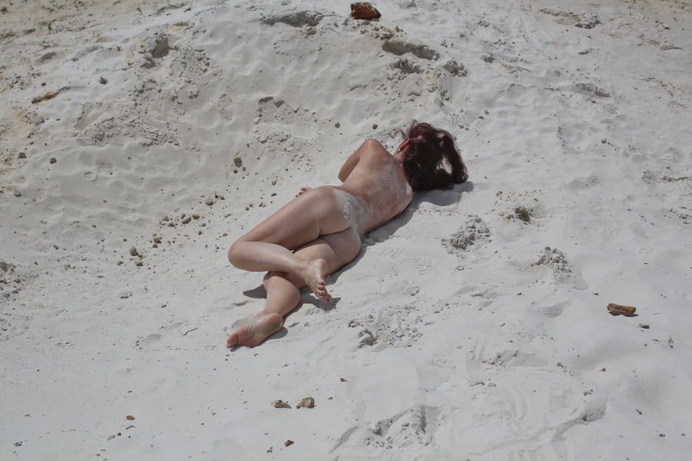 Naked on White Sand #33