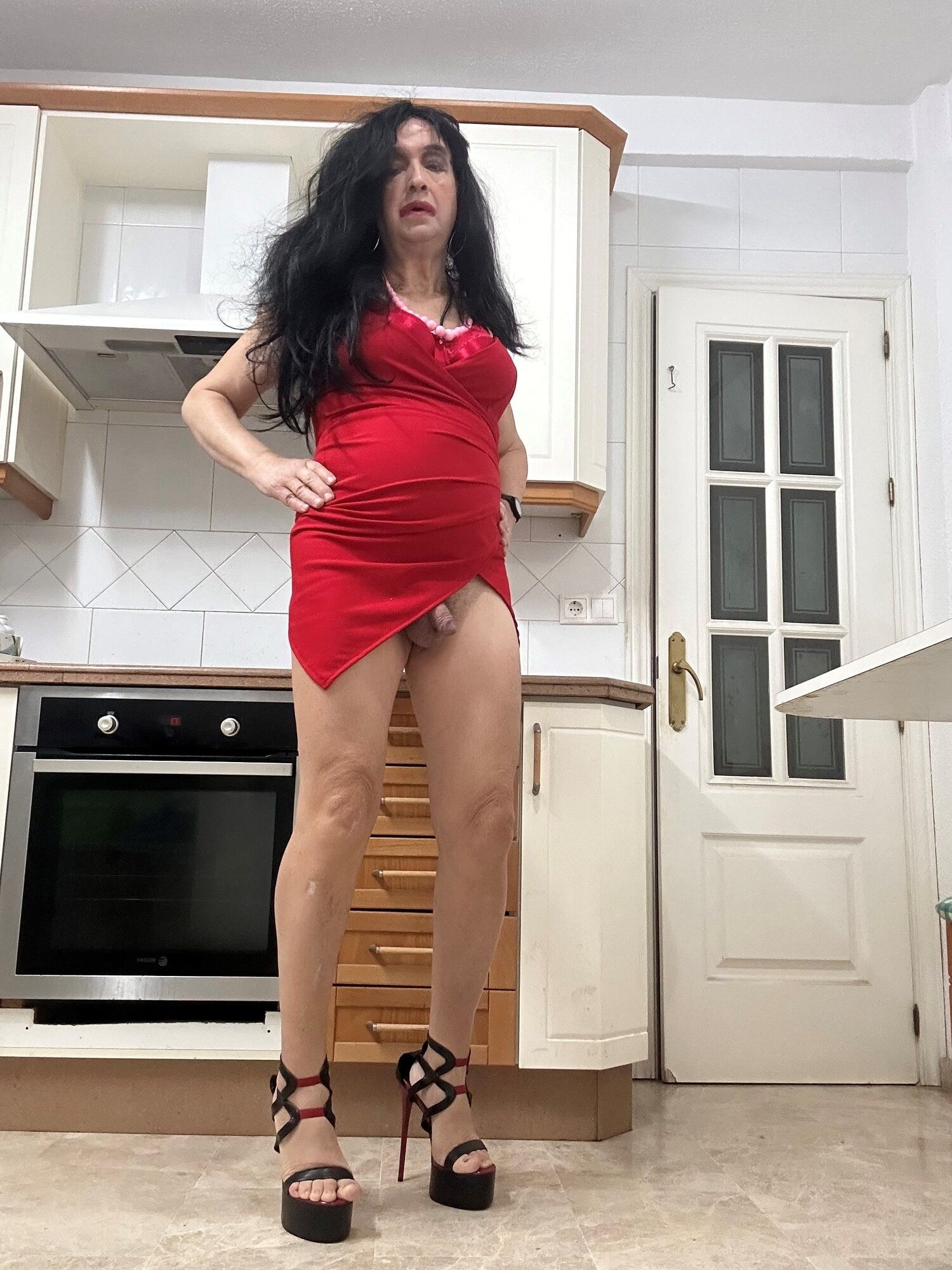 Daniela Monroe Spanish transsexual, posing sexy, big cock #8