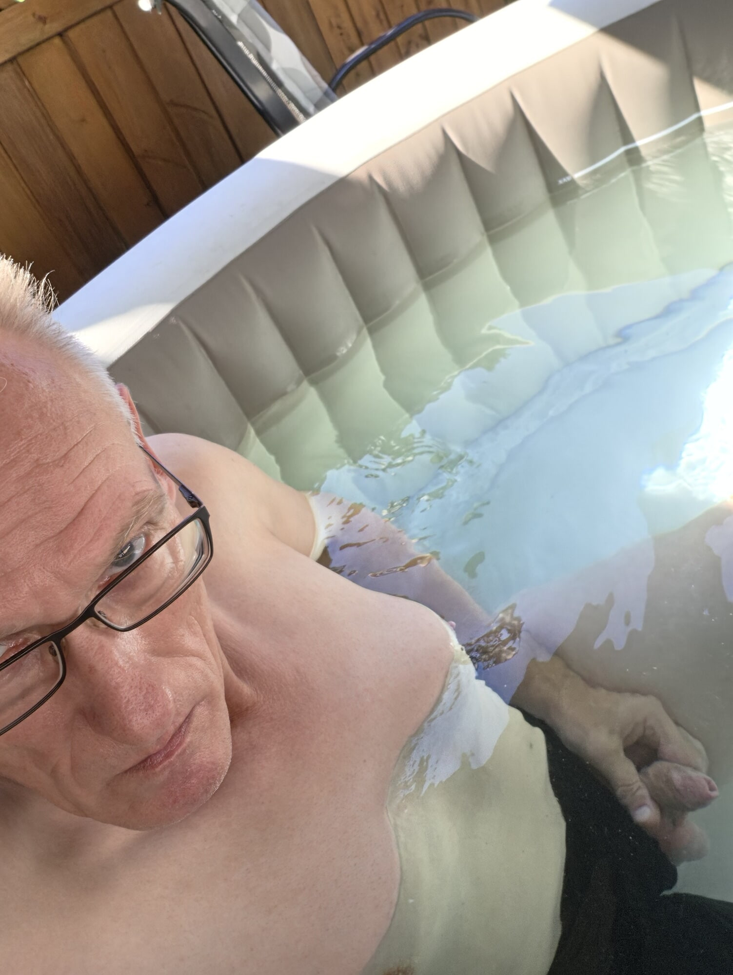 In the pool