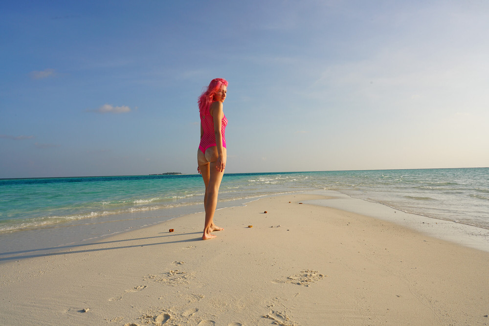 Vicky on the beach #3