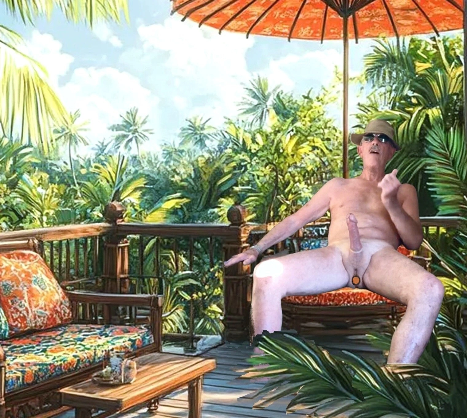 Exhibitionist on Holiday