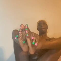 Ebony Trans Dick and Tits