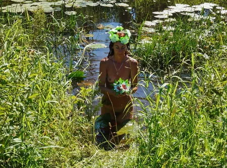 nude in lazy river         