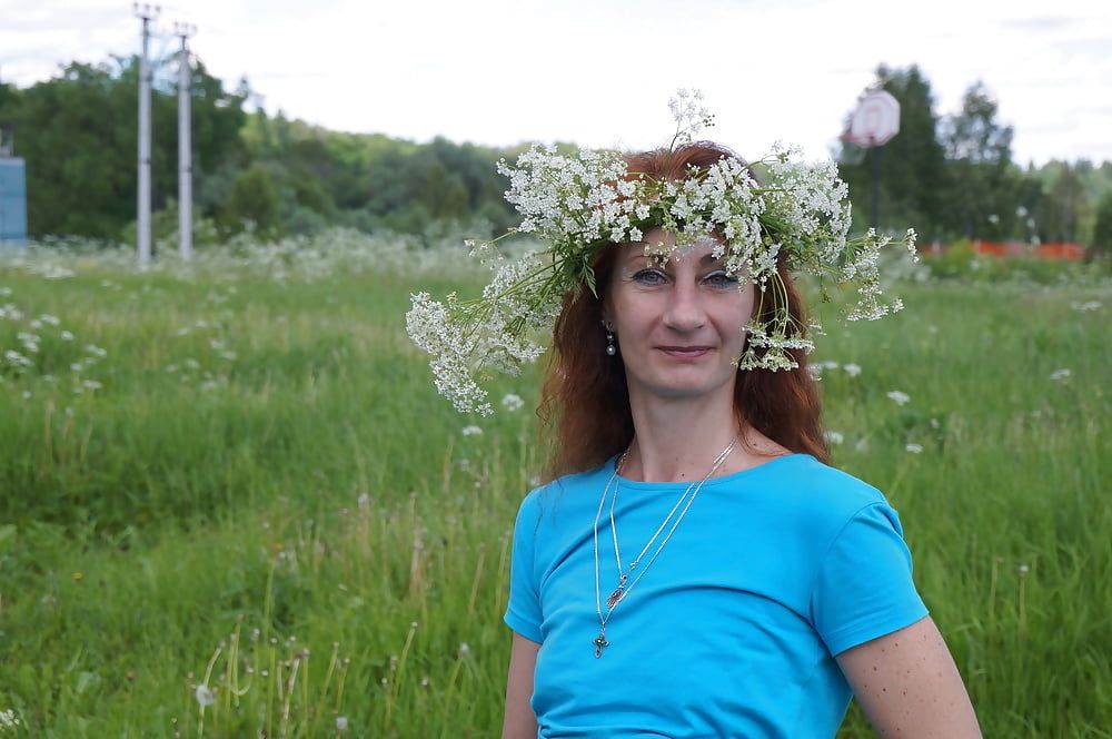 My Wife in White Flowers (near Moscow) #21