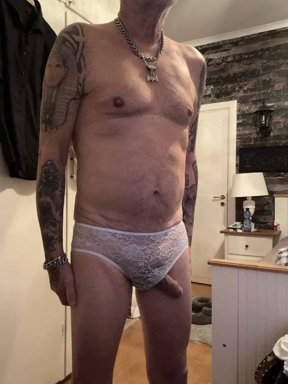 open lace panties white #3