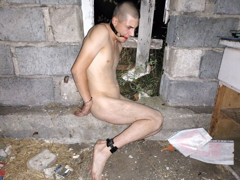 Young GAY slave in abandoned place 2 #6