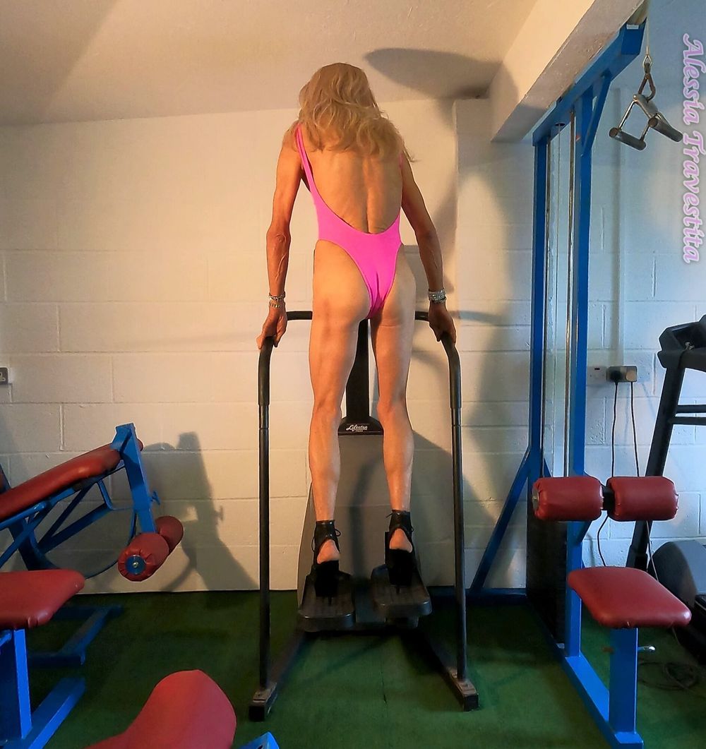 98 Alessia Travestita in Gym Pink #6