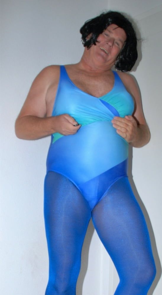 Swimsuite and Tights blue #3