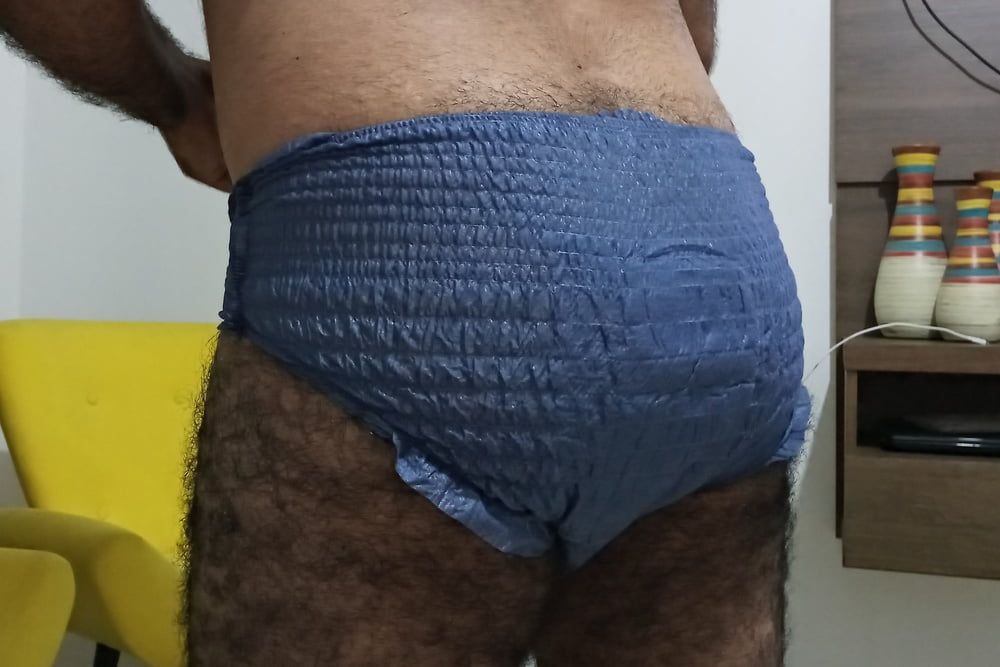 USING BLUE NAPPY TO GO OUT TO WORK  #6