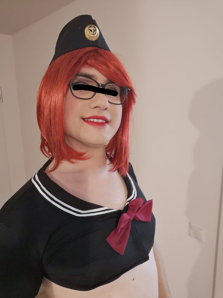 Red haired navy officer sissy #7