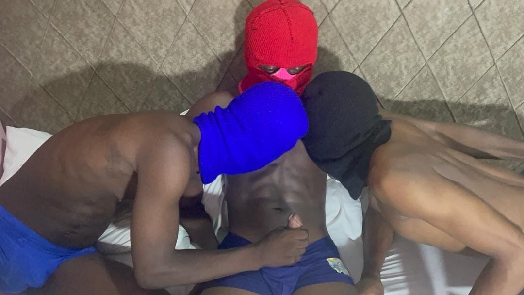 African Gay Threesome #57