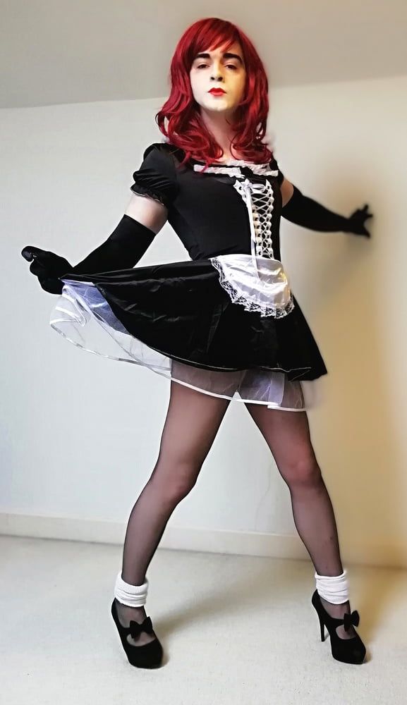 Marie crossdresser in maid uniform #10