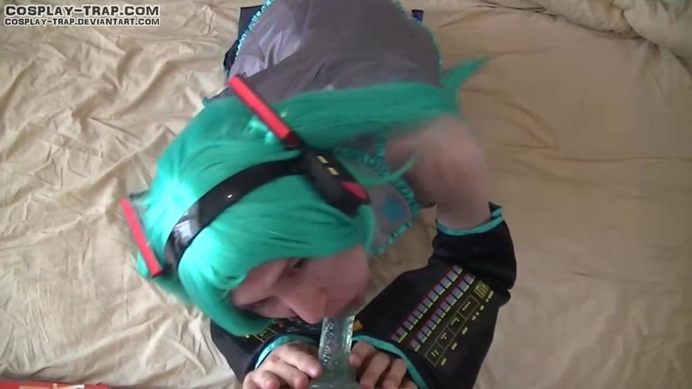 Crossdress cosplay Miku POV action #24