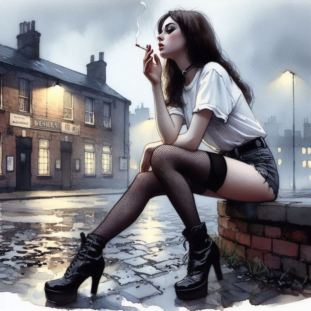 Smoking and Stockings. #41