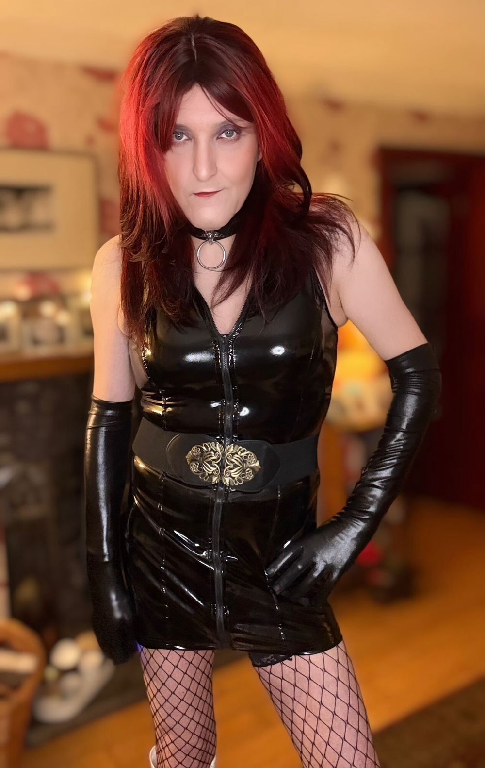 Booted fetish girl in shiny sexy pvc! #2