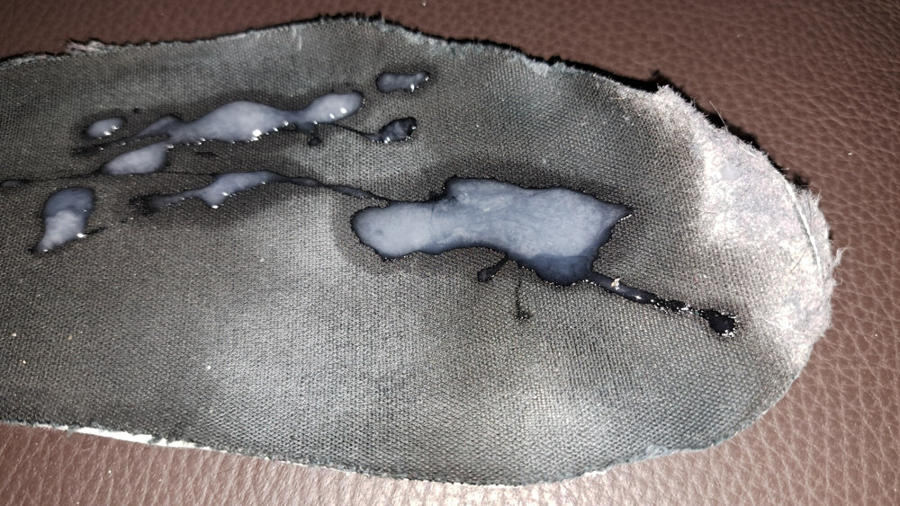 Sweaty toeprints in the stinky shoes of my girlfriend #7