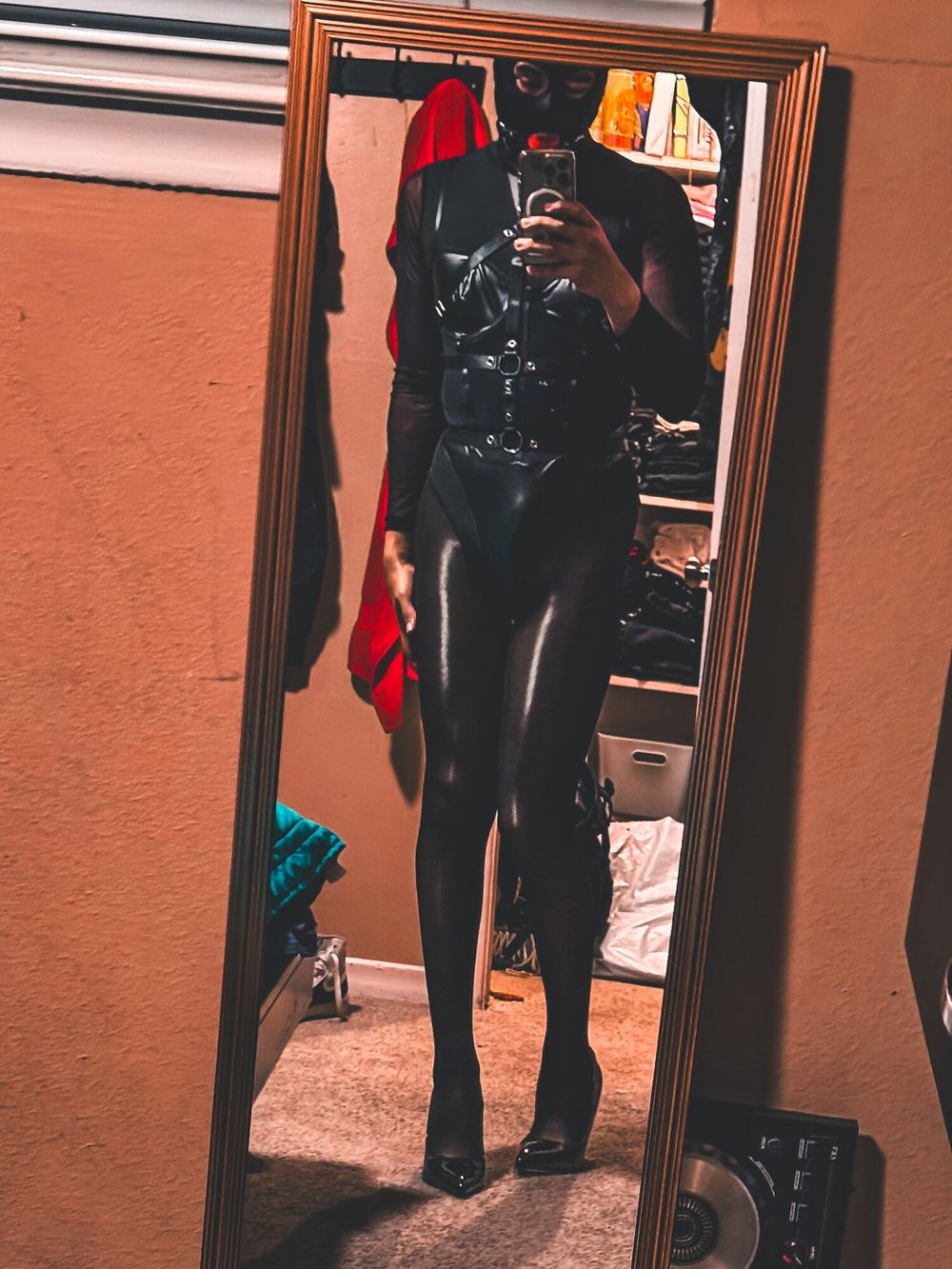 Crossdresser in BDSM outfit  #2