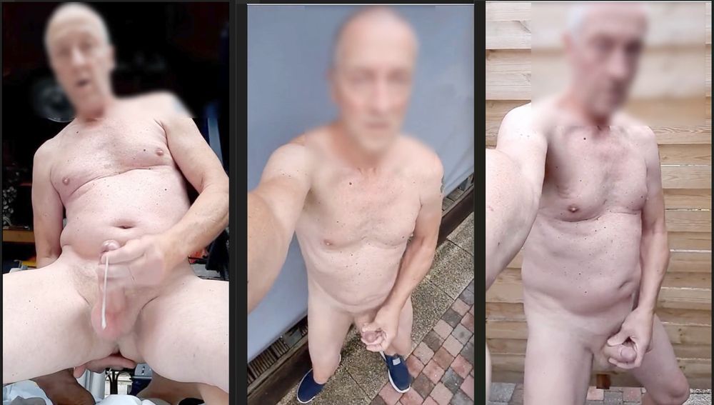 exhibitionist grandpa outdoor assfingering sexshow cumshot #29