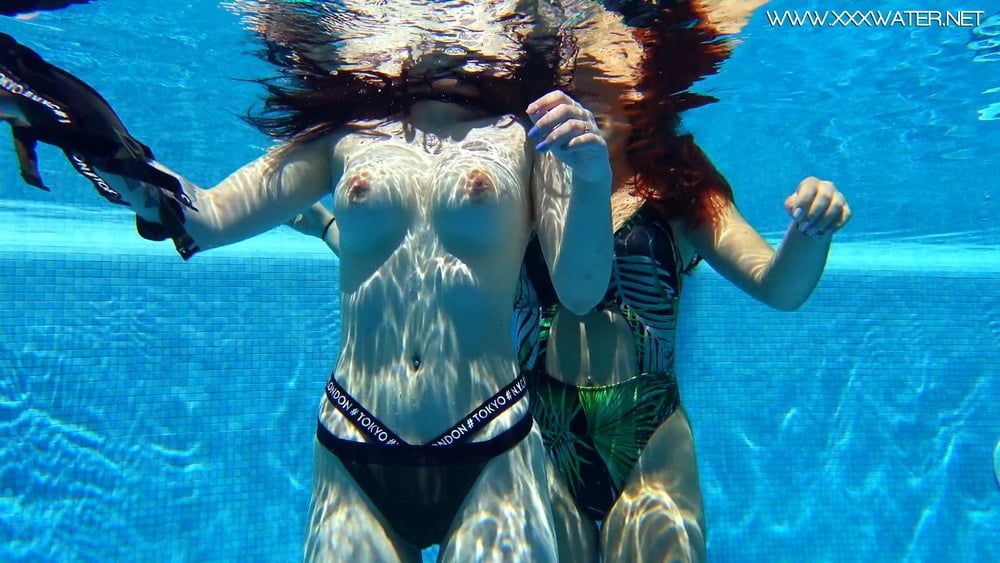  Sheril and Diana Rius Underwater Swimming Pool Erotics #26