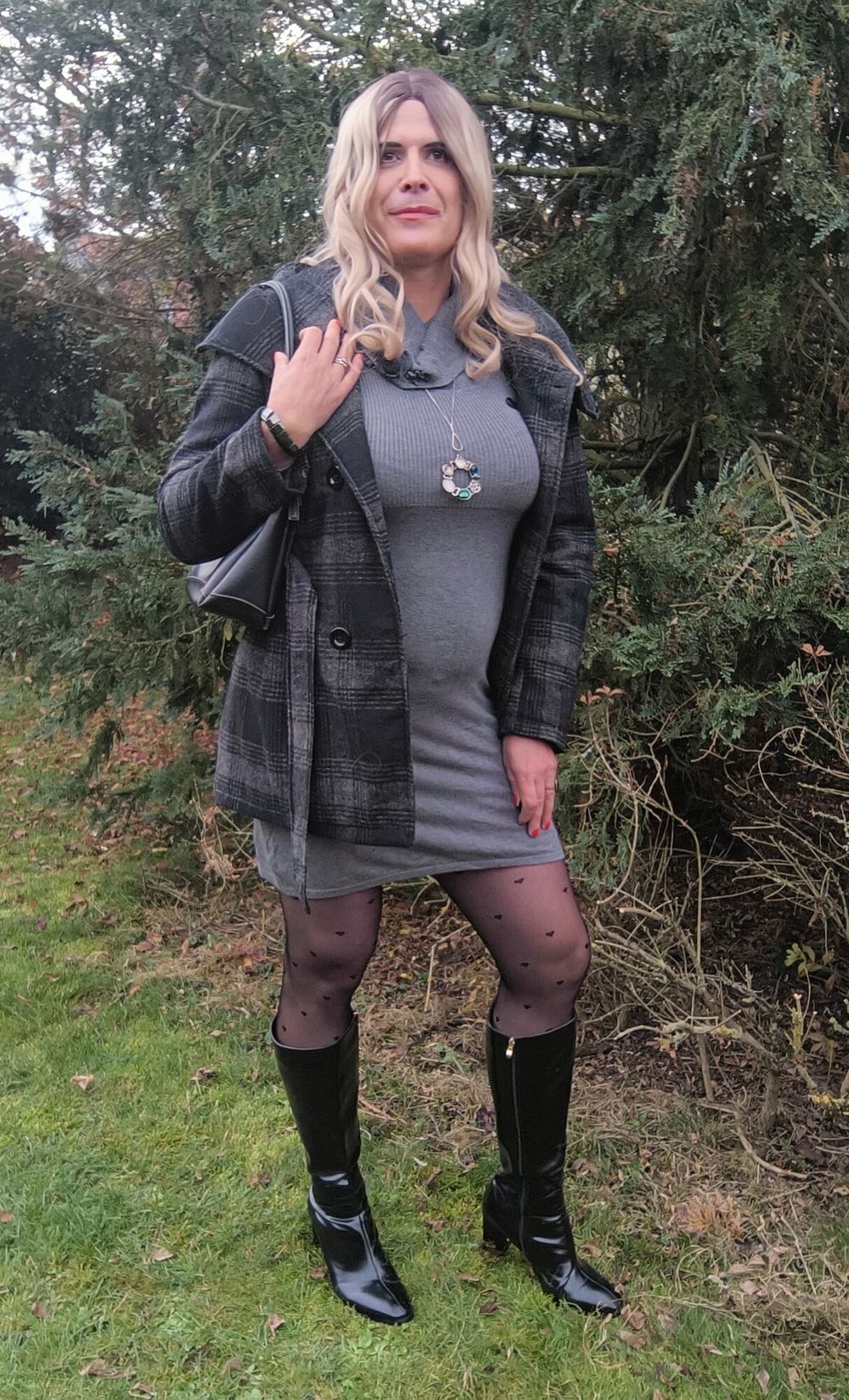 Grey sweater dress #27