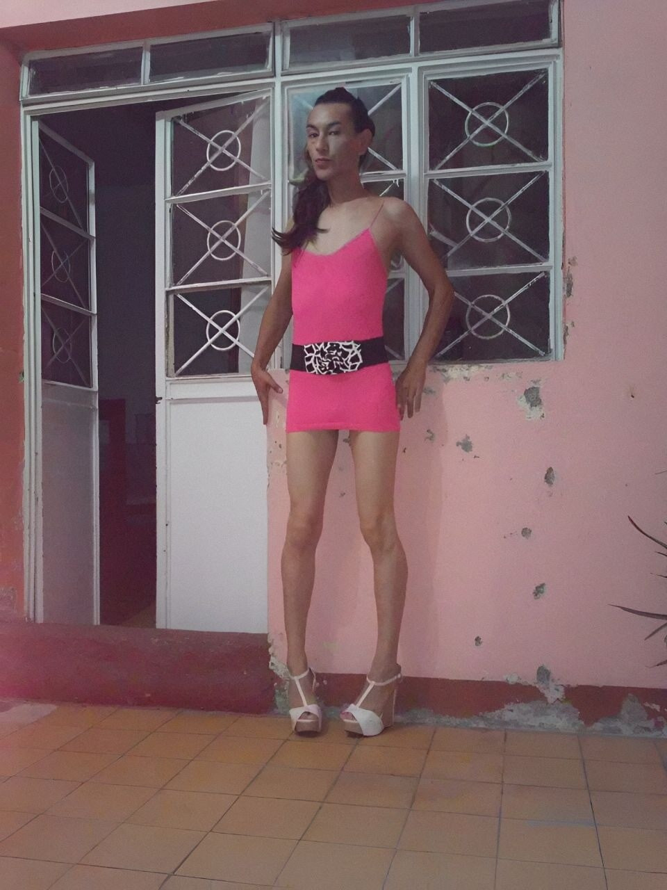 skinny and sexy latin amateur transvestite #4
