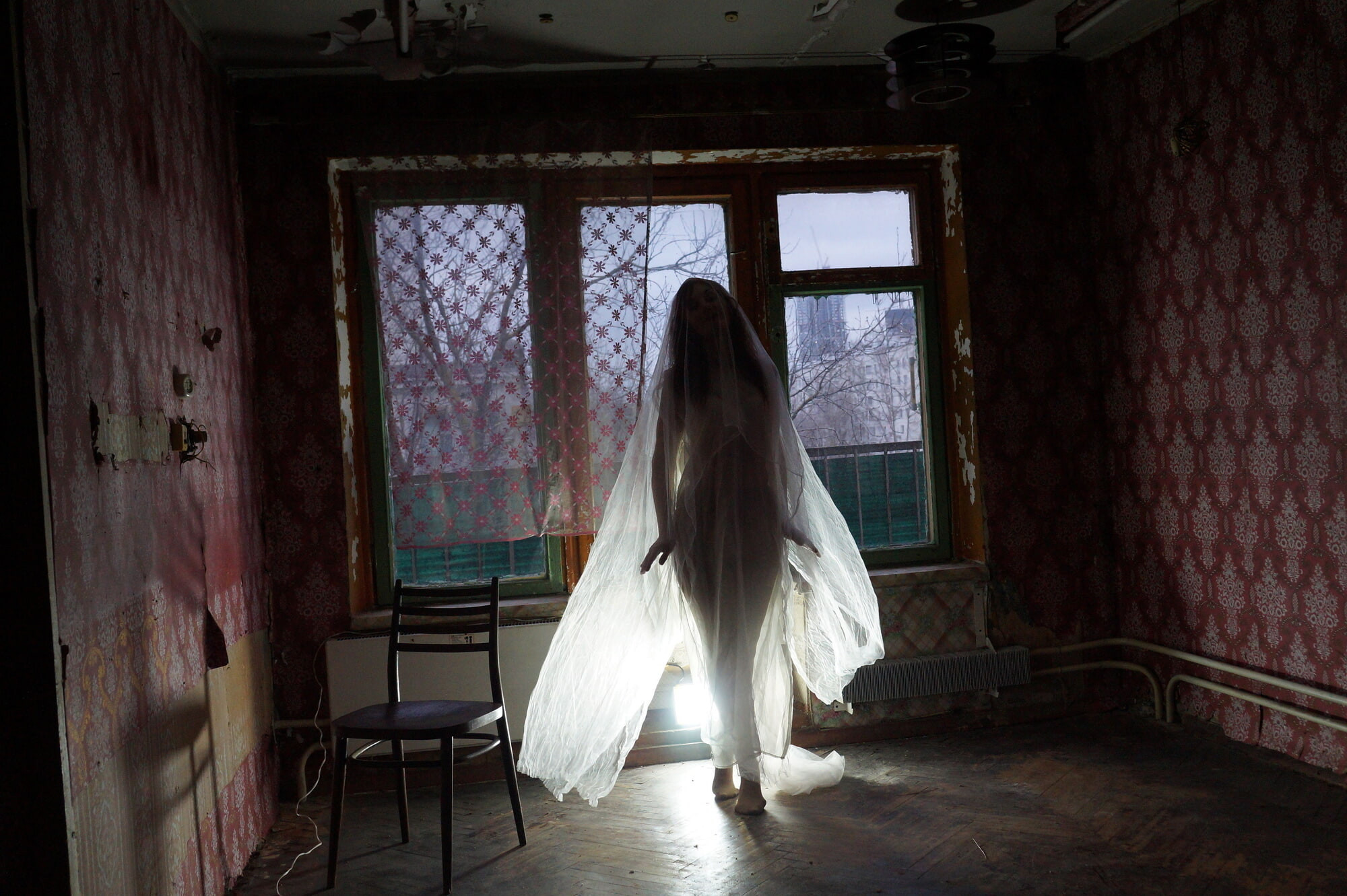 Ghost in a-maj in abandoned House #32