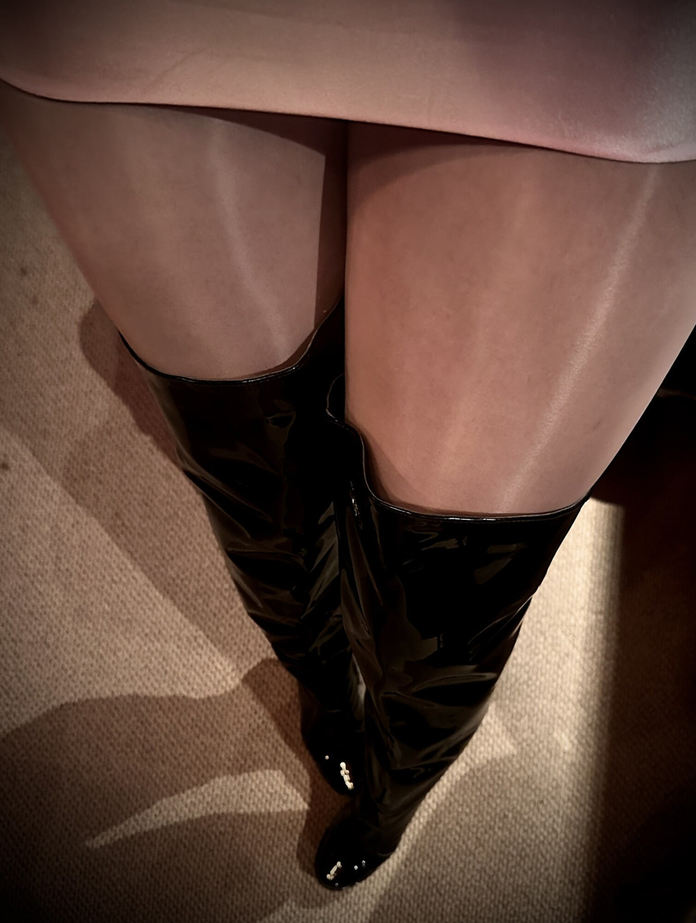 I Love To Walk With my High Heeled Long Boots & Tights  #6