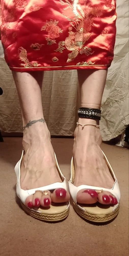 asian ts sexy feet in sandals, mules, high hells .  #14