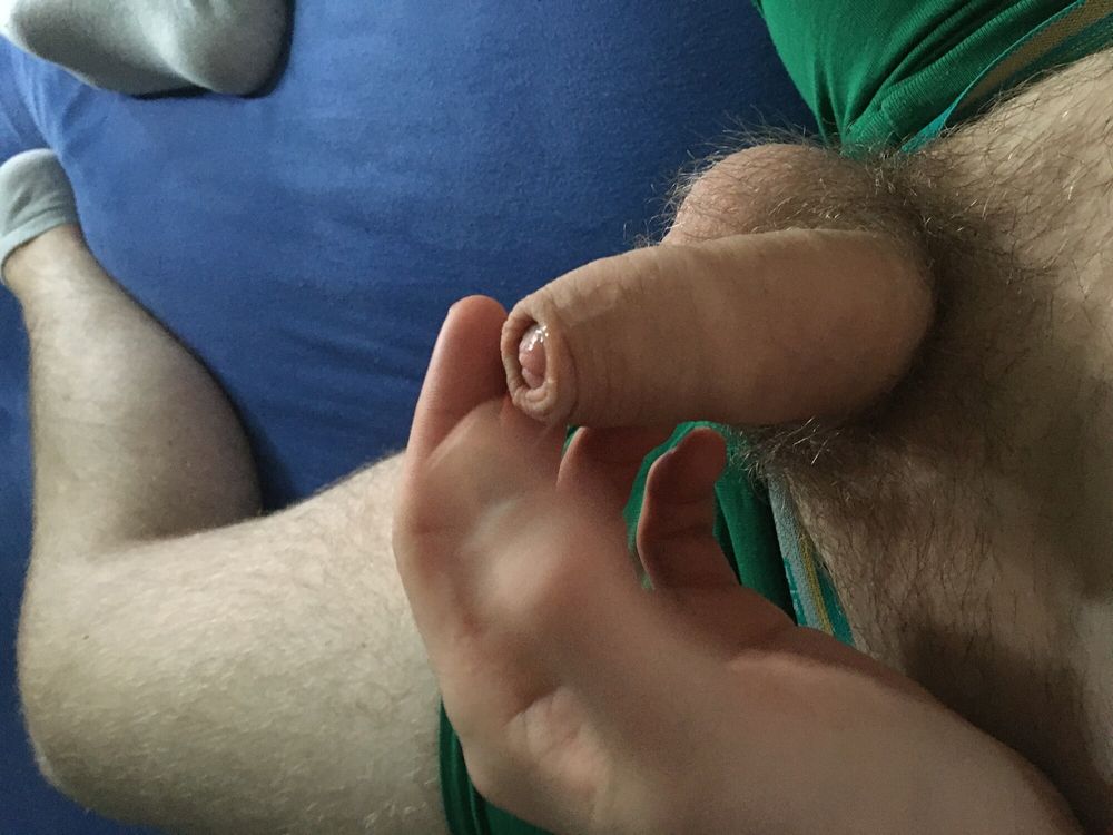 Hairy Dick And Balls Cockhead Foreskin Play With Pre- Cum #40