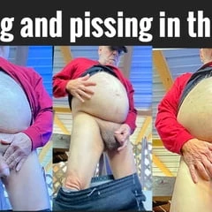 Pissing in the barn