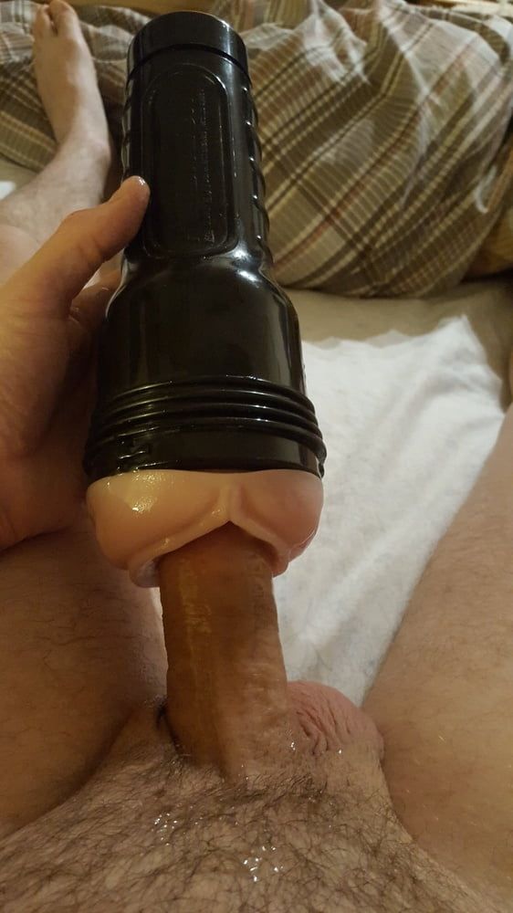 My lubed cock in my pink lady fleshlight now 8 2 20