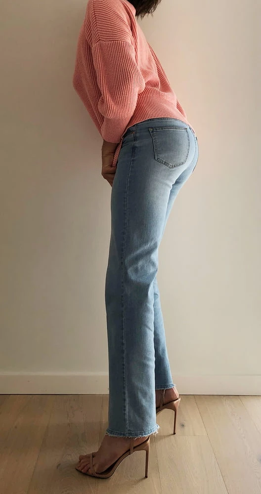 Exposed thong in jeans &amp; stiletto&#039;s 2 #4