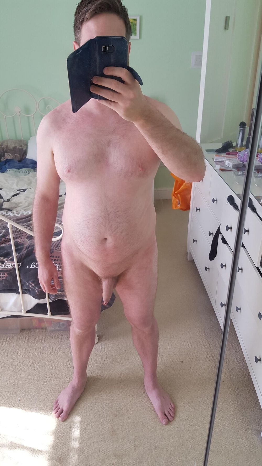 Chubby uk uncut guy