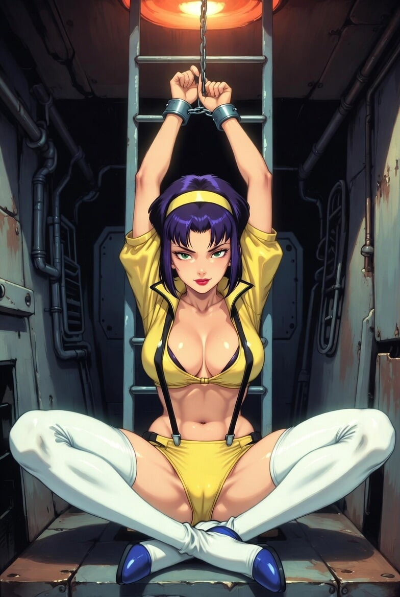 Faye Valentine  Chained in the Ship's Hold – Purple Haire