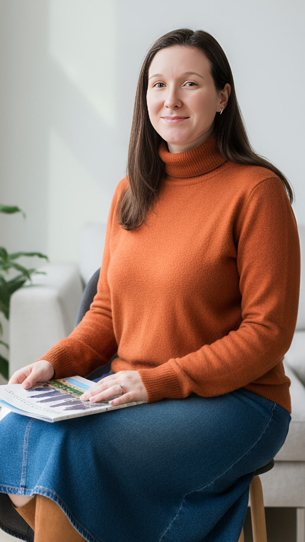 I posed in orange sweaters and nude for my 61f Arab mistress #9