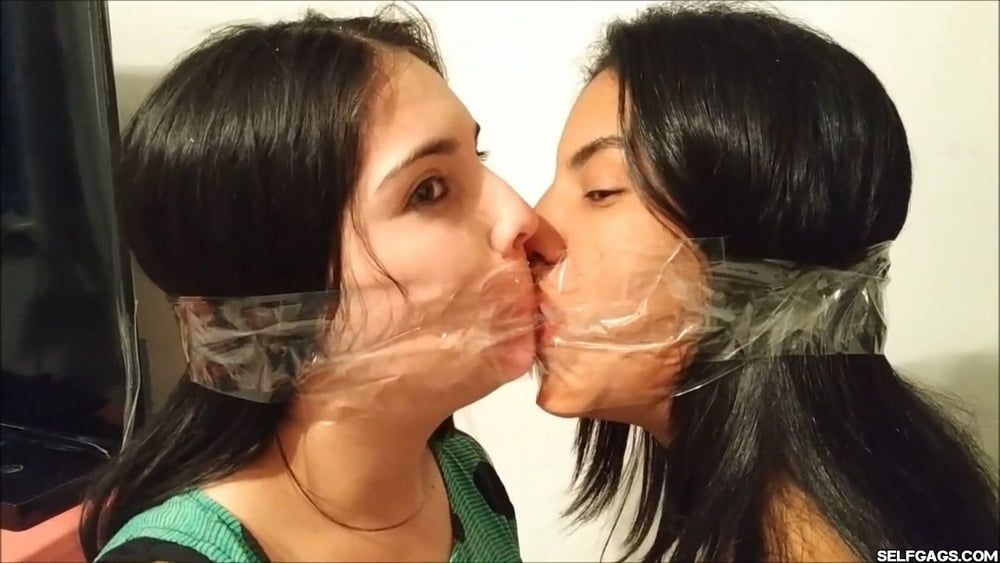 Gag Kissing Girls Love Being Gagged Bondage Slaves! #32