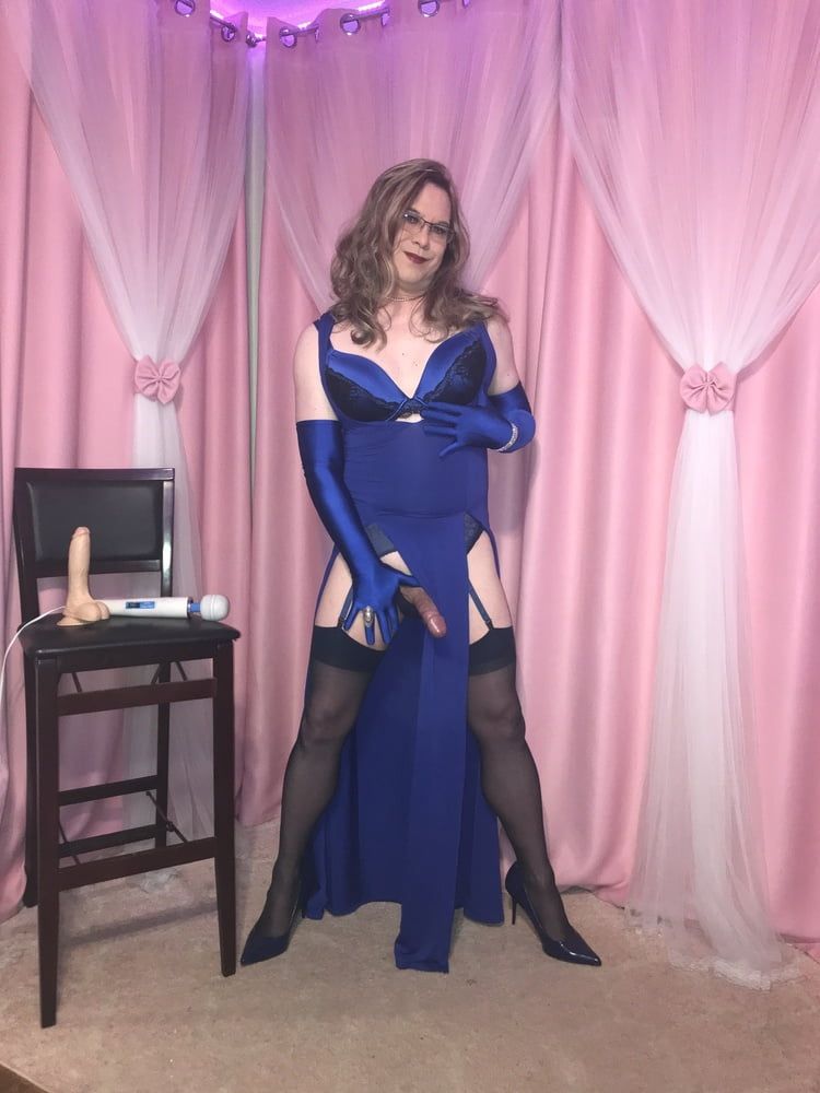  Joanie - Blue Maxi Vest Dress and Lady Marlene Part 3 #2