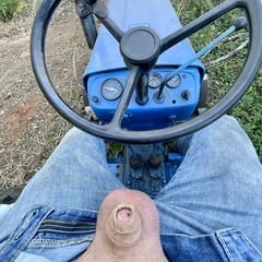 My tiny dick on my tractor