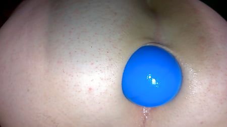 Little asshole games with tube and balls