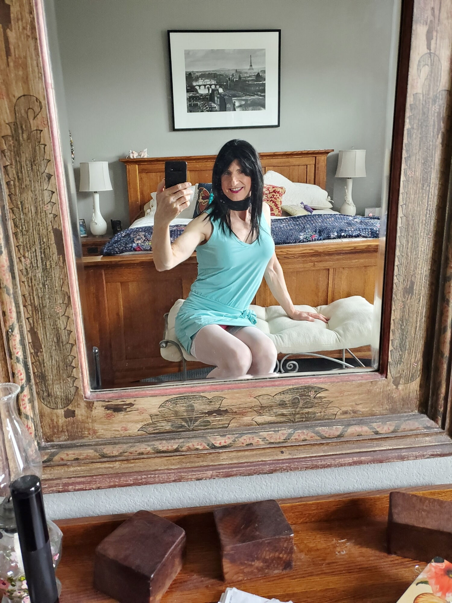 Blue dress three