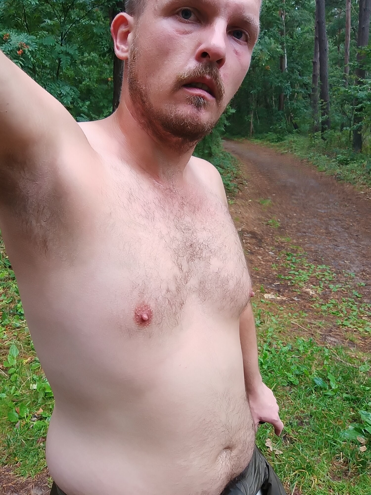 Fat Slave on a Forest Trail