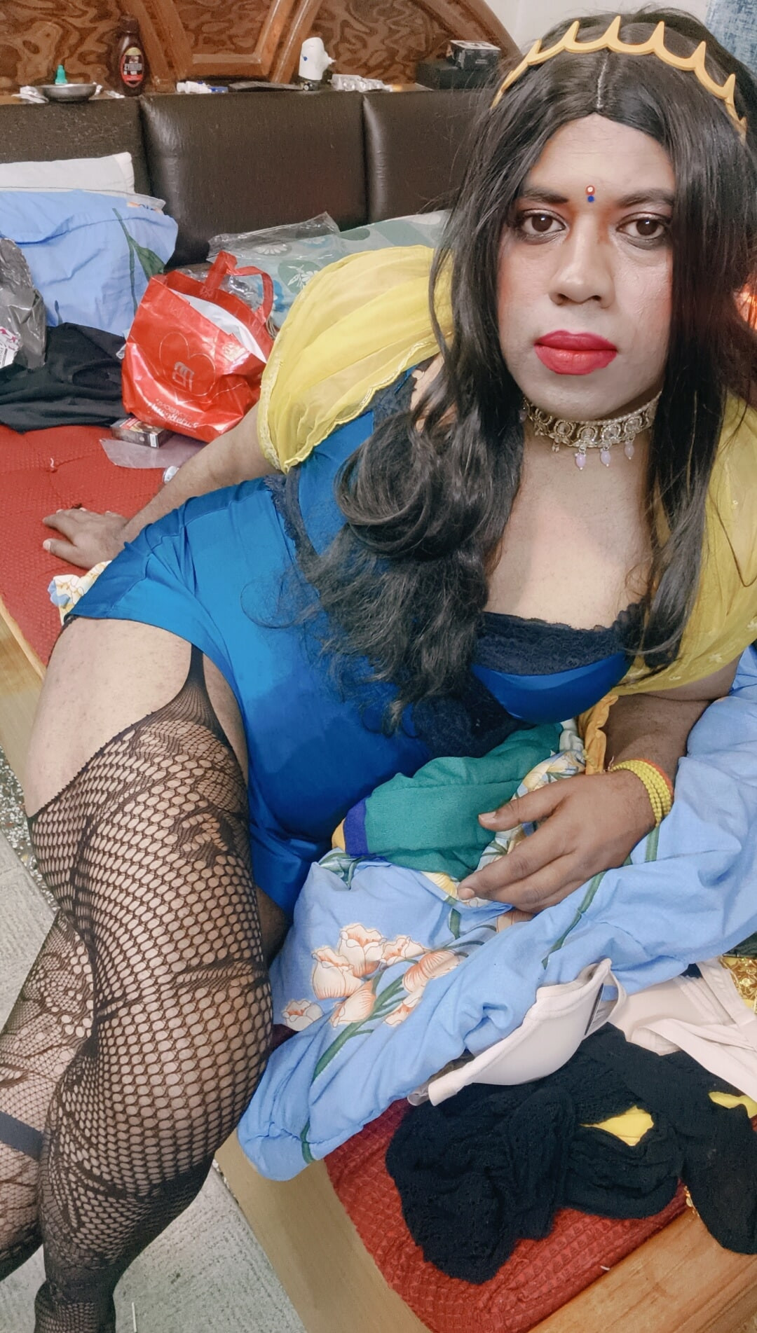 Verronika69 Sexy Desi Queen in Fishnets #32