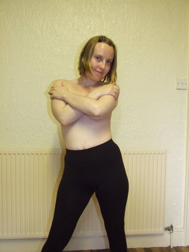 Young Blonde wife in Leggings #4