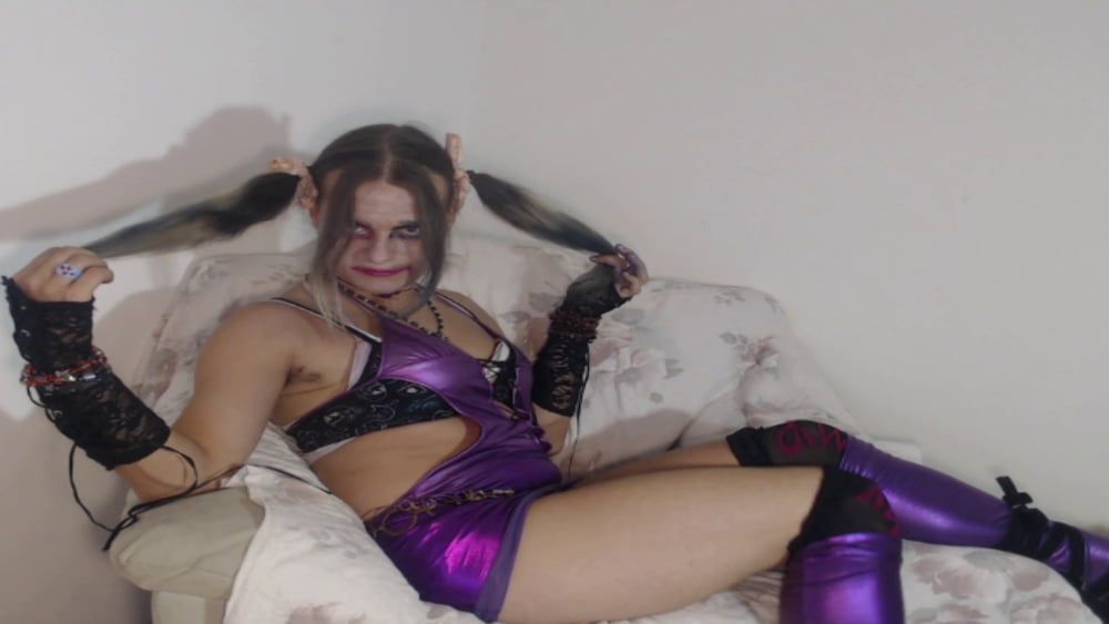 Violet Sissy Bimbo Harley Quinn Uniform Brandynette Aug 2019 #4