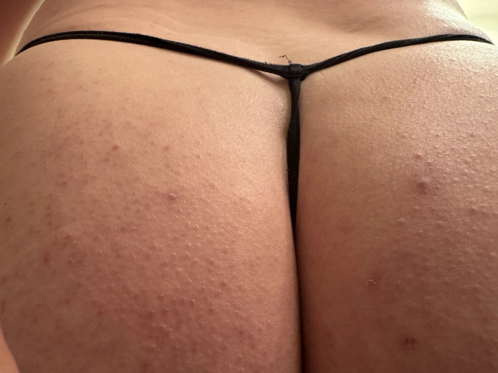 Cock in black thong #6