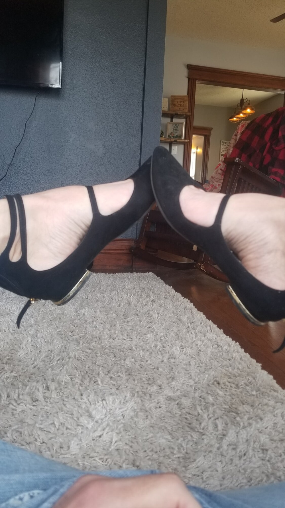 Wearing and Fucking my Girlfriends Shoes #4