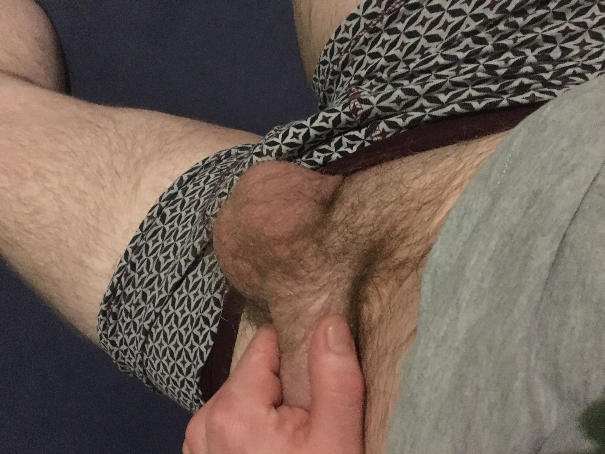Hairy Dick And Balls Foreskin Pre-cum Play #14