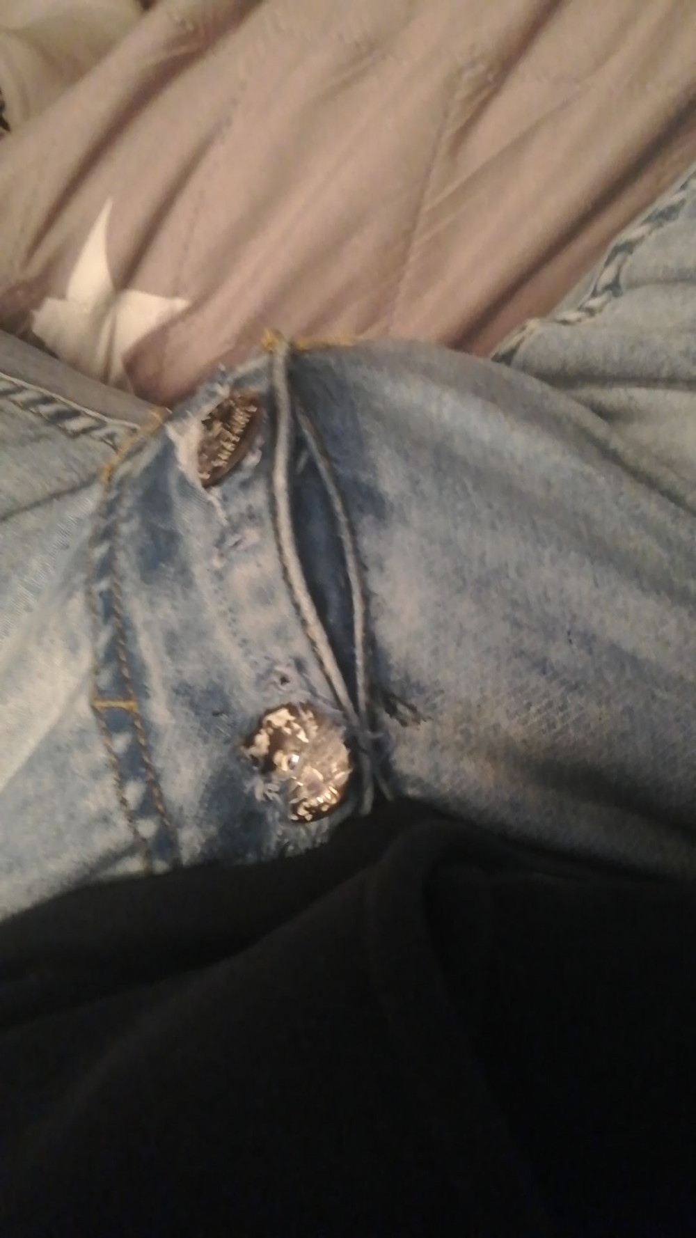 Showing off my horny bulging jeans #7