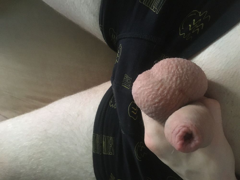 Shaved Dick With Cum Filled Balls Cockhead Foreskin Play #41