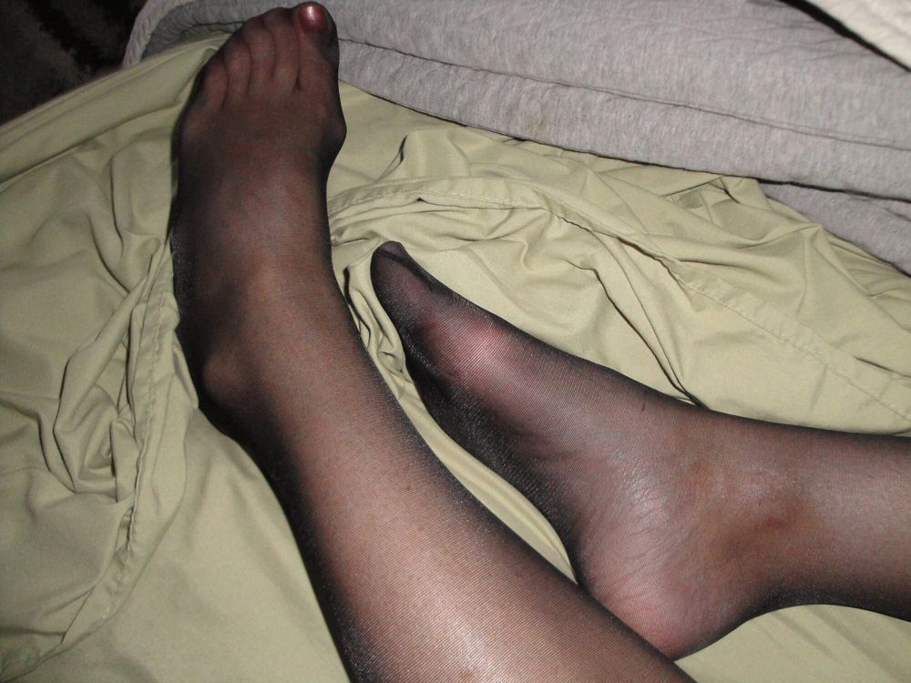 Black Pantyhose Feet #7